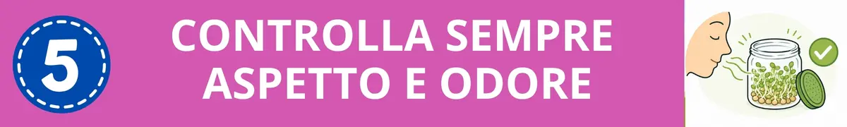 Germogli: controlla sempre aspetto e odore