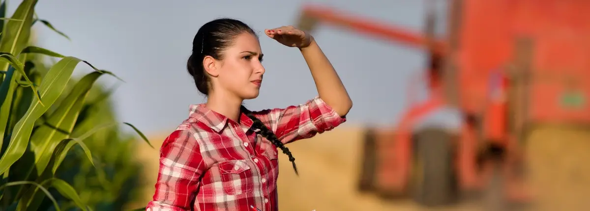 Una giovane agronoma guarda al futuro,