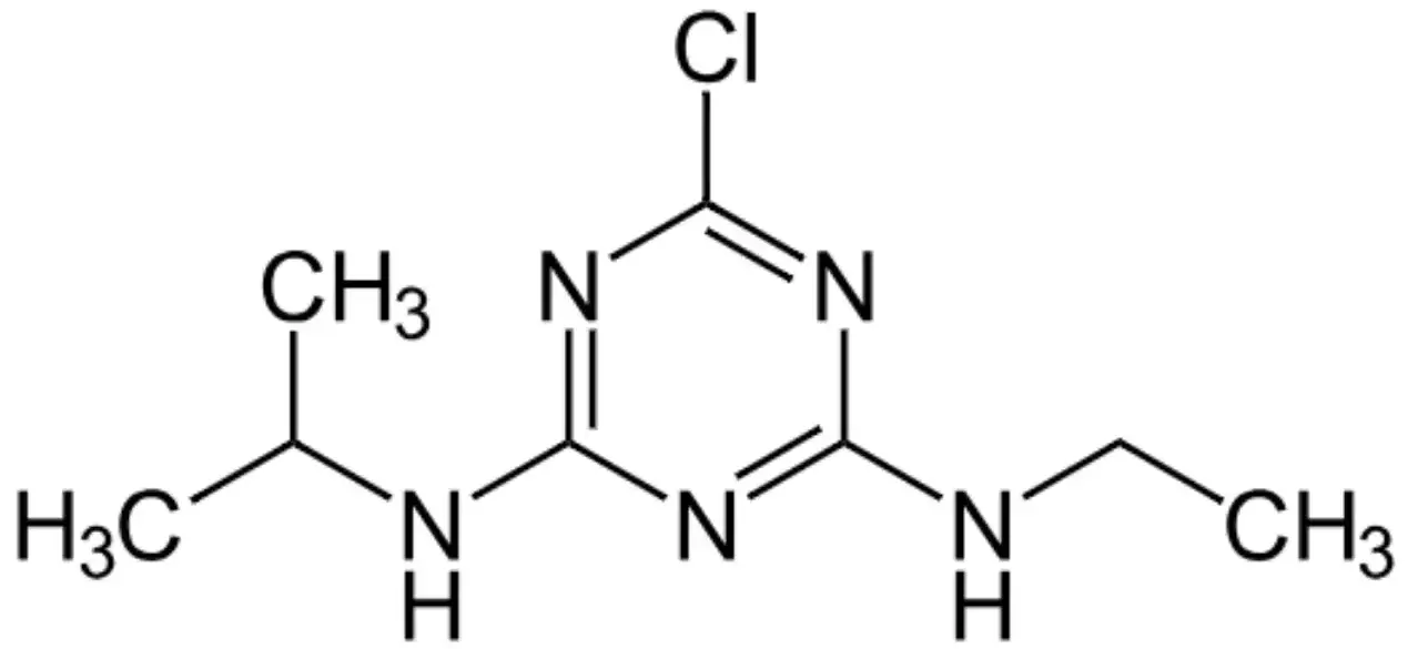 La formula dell'atrazina