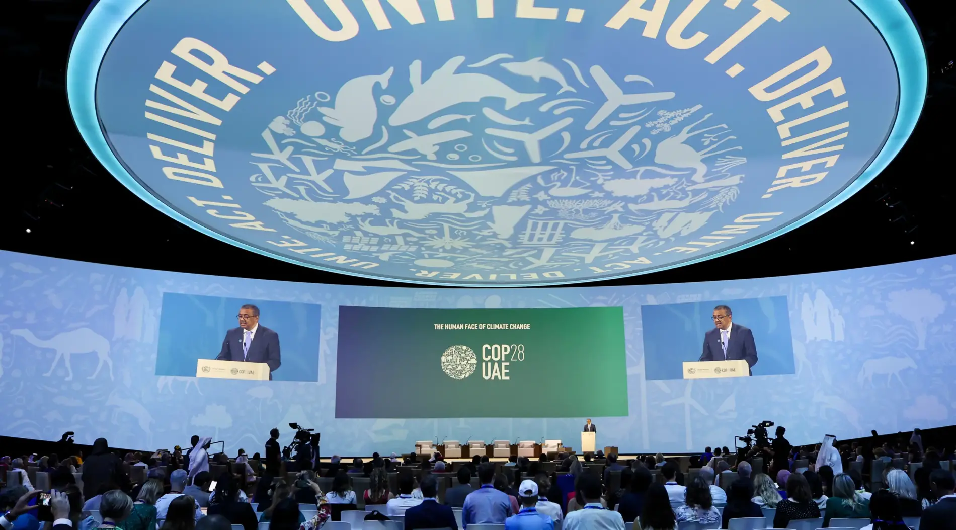 Un momento dei lavori alla Cop28