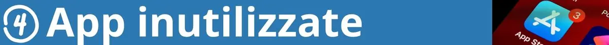 Riduci l'impronta digitale: app inutilizzate