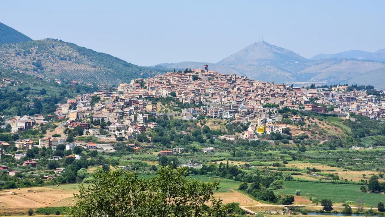 La cittadina di Priverno, in provincia di Latina. 