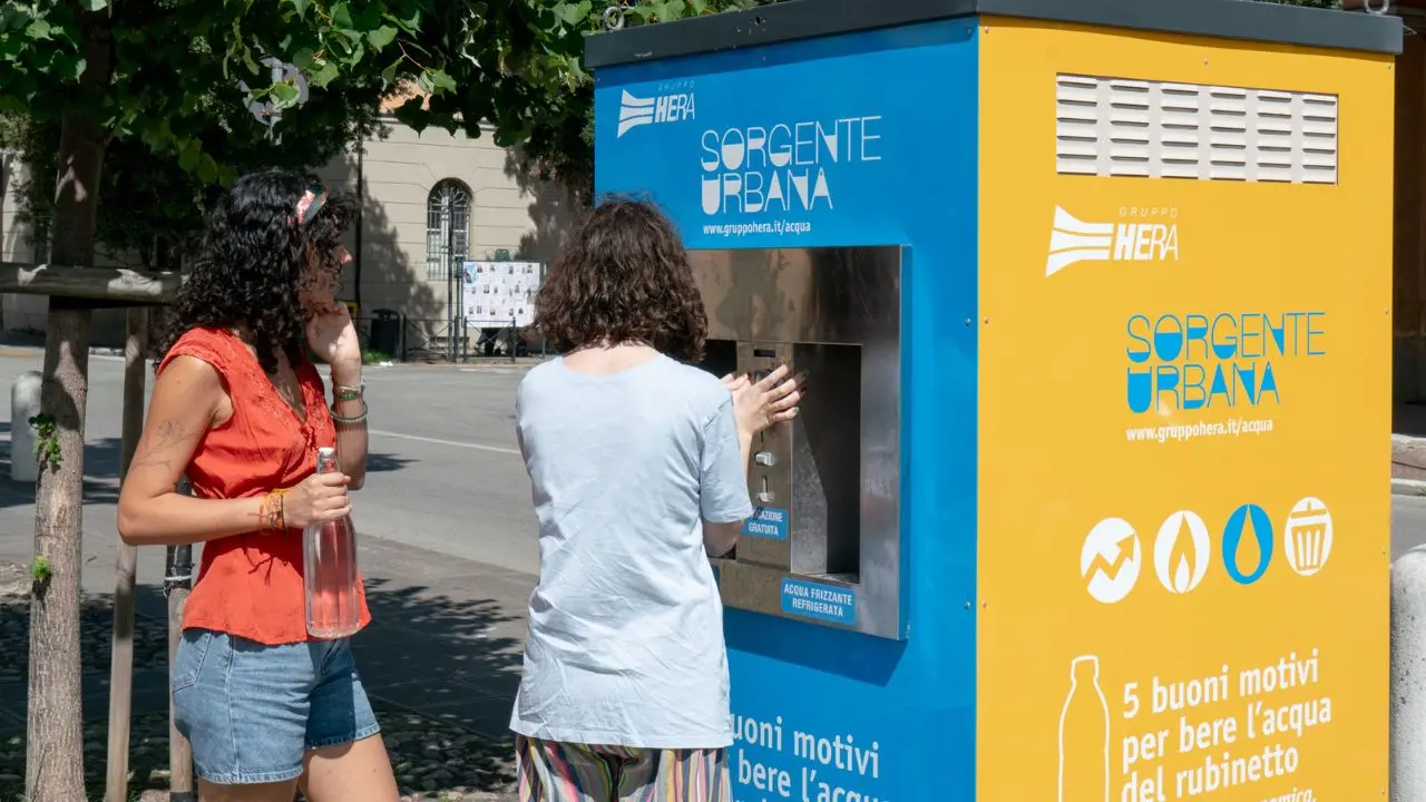 L'erogatore di acqua gratuita.