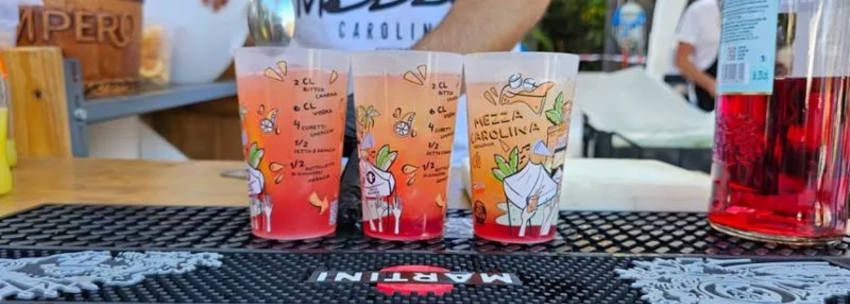 I bicchieri di Amico Bicchiere per una movida a basso impatto