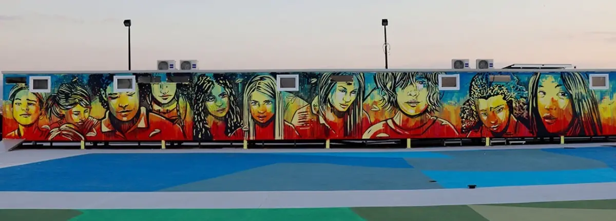 Murales mangiasmog a Casilino Sky Park, Fusolab, Roma.