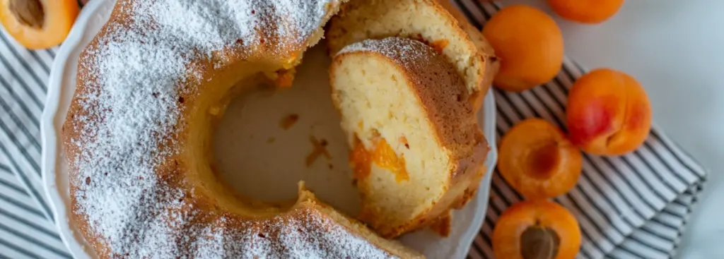 Un ciambellone all'albicocca.