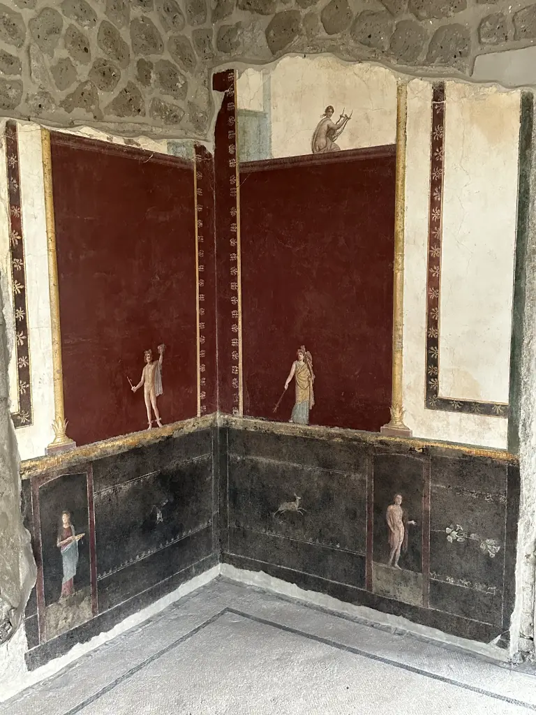 Villa San Marco, parete affrescata