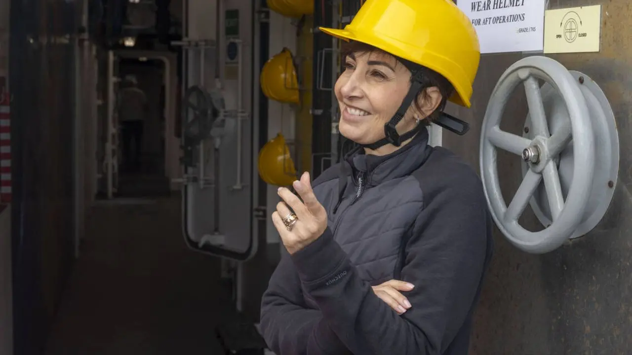 Alla Conferenza di Nizza insieme a Gaia Blu Marzia Rovere a bordo di Gaia Blu
