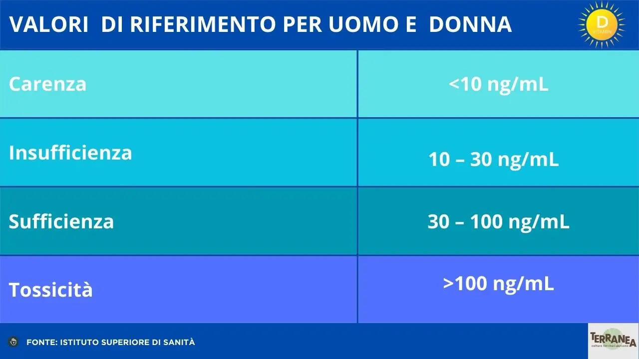 Vitamina D, sfida d'autunno: rappresentazione grafica
