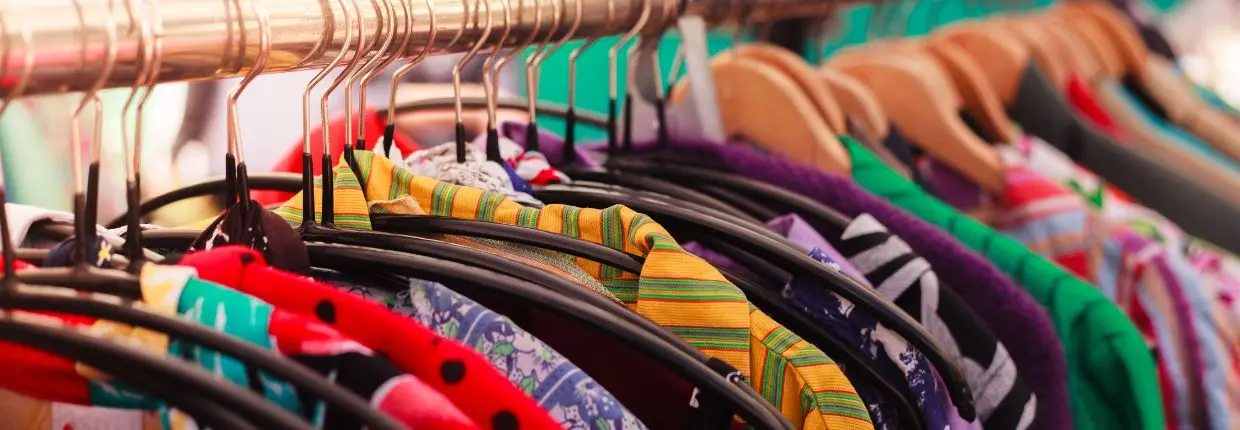 Abiti vintage in esposizione 